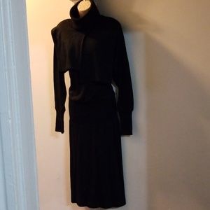 Bellissima 100% wool black sweater dress